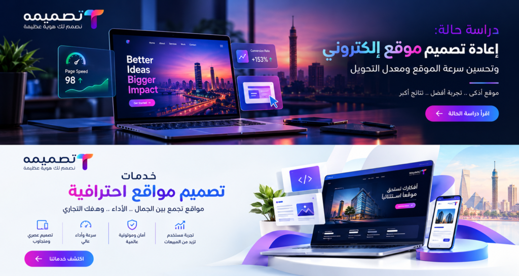 إعادة تصميم موقع إلكتروني