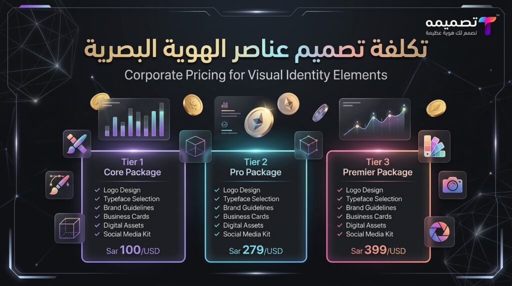 تصميم عناصر الهوية البصرية