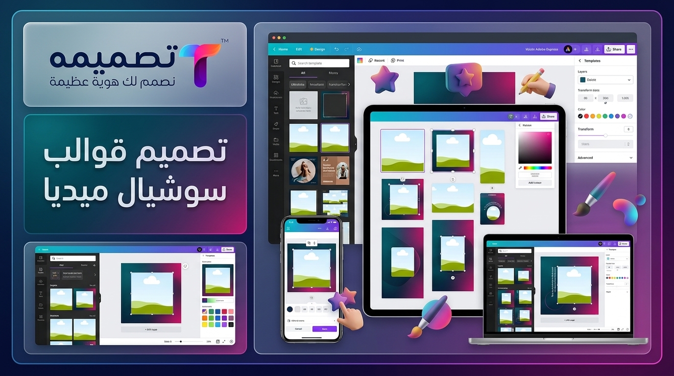 تصميم قوالب سوشيال ميديا