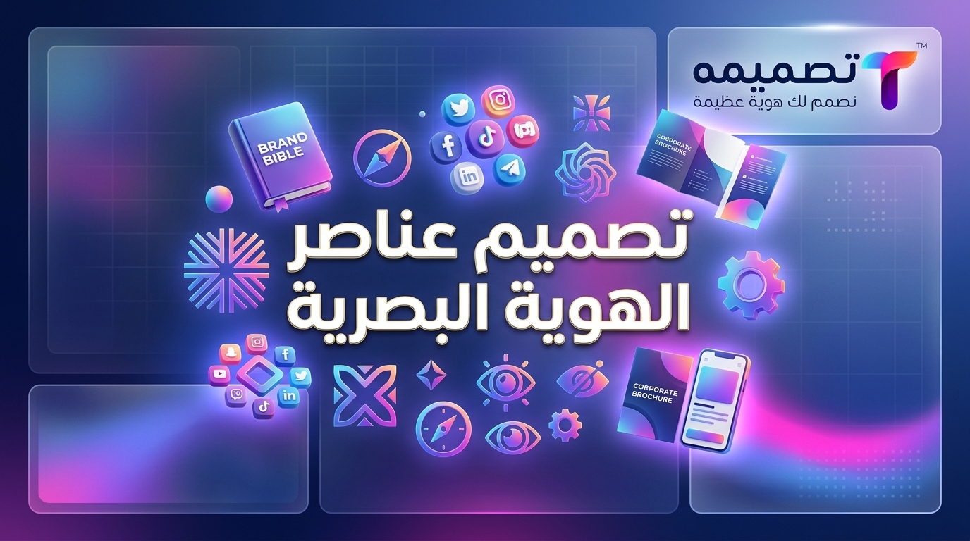 تصميم عناصر الهوية البصرية